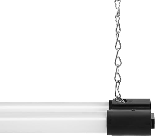 Miniatura 10 de VEVOR Paquete de 4 luces LED para tienda, 4 pies, 40 W, lámpara de tienda enlazable, superficie de 4500 lm y luces de techo colgantes de 59 pulgadas