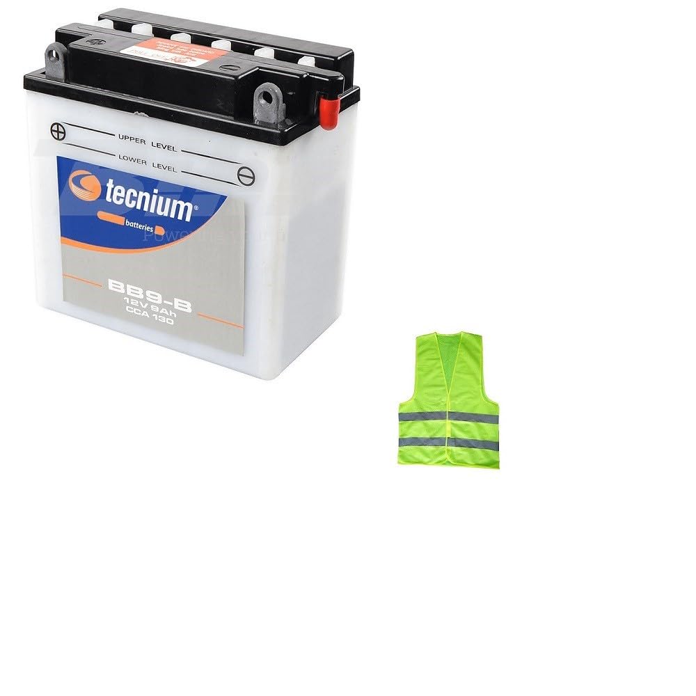 COMPATIBILE CON PIAGGIO Vespa LX (M44200) 150 da anno 2005 al 2006 BATTERIA YB9-B TECNIUM BB9-B FORNITA COMPLETA PER L'UTILIZZO MOTO SCOOTER BATTERIE 9 AMPERE 12 VOLT 135X75X139MM