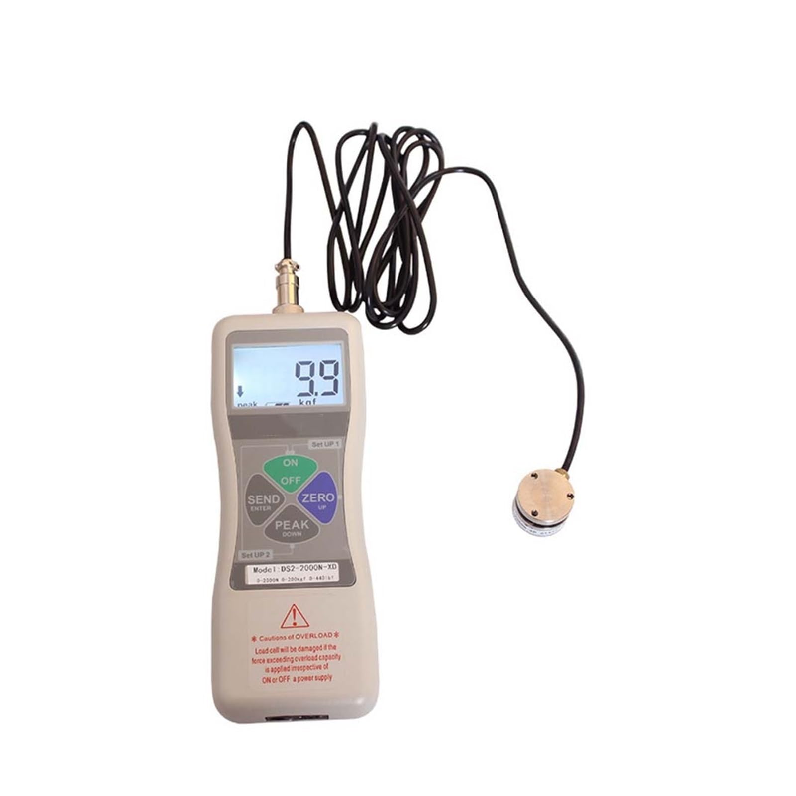 DS2-500N-XD 0-5000N Misuratore di forza digitale ad alta precisione con sensore colo 2N (200 gf)-1000 N (100 kgf) Per la fisica meccanica(DS2-XD-20N)