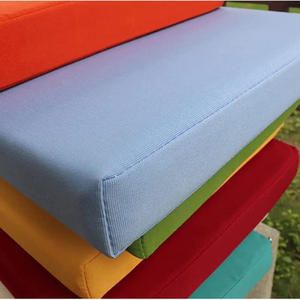 E11 Coussin Long Et Doux Pour Banc De Jardin, Chaise Longue Avec Attaches, Tapis De Chaise 2 Ou 3 Places En Métal Ou En Bois, Matelas Rectangulaire Inclinable