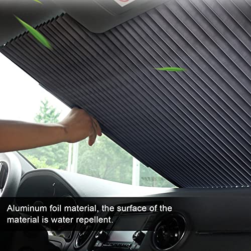 Pare-soleil rétractable pour voiture étanche feuille aluminium - 4