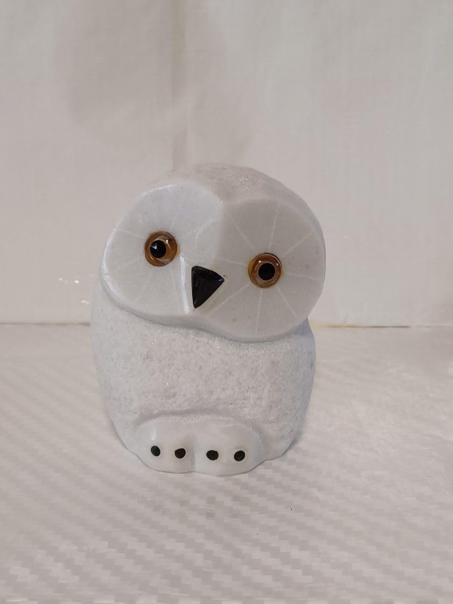 Amazon.co.jp: 彫刻品 大理石 福フクロウ 置物 大神様の使い