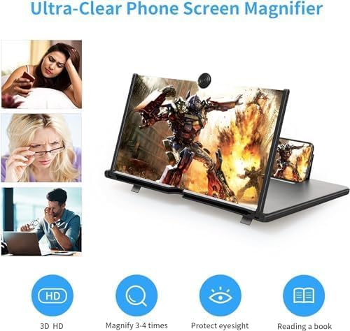 Lupa de pantalla de 18 pulgadas para evitar la fatiga visual al ver vídeos 5