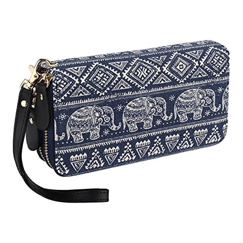 LATH.PIN RFID Blocking Bohemian Purse Wallet Cover