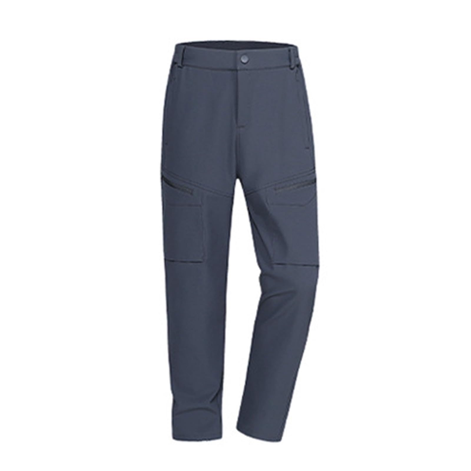 Generisch Pantalones de lluvia de forro polar para hombre, montañismo, jogging, forro polar, pantalones de softshell, pantalones cargo cálidos, resistentes al agua, pantalones de senderismo
