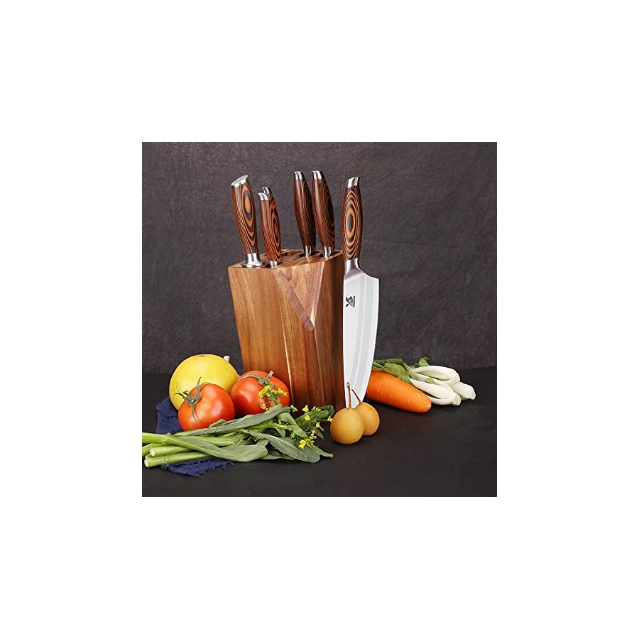 MSY-BIGSUNNY-7pcs-Knife-Block-Set-German-Steel-Chef-Knife-Set-Precious-Pakkawood-Handle-for-Kitchen-Knife-Block-Set MSY BIGSUNNY 7pcs Knife Block Set, German Steel Chef Knife Set, Precious Pakkawood Handle for Kitchen Knife Block Set