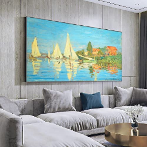 Claude Monet Toile Impression Paysage Célèbre Affiche d'Art Murale de Qualité