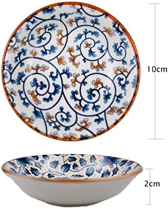 Ceramiczne miseczki do dipów, miseczki na przyprawy, miseczki na przekąski i dipy, zestaw 6 miseczek na przekąski, do sushi, przekąsek i soi, ceramiczne spodki
