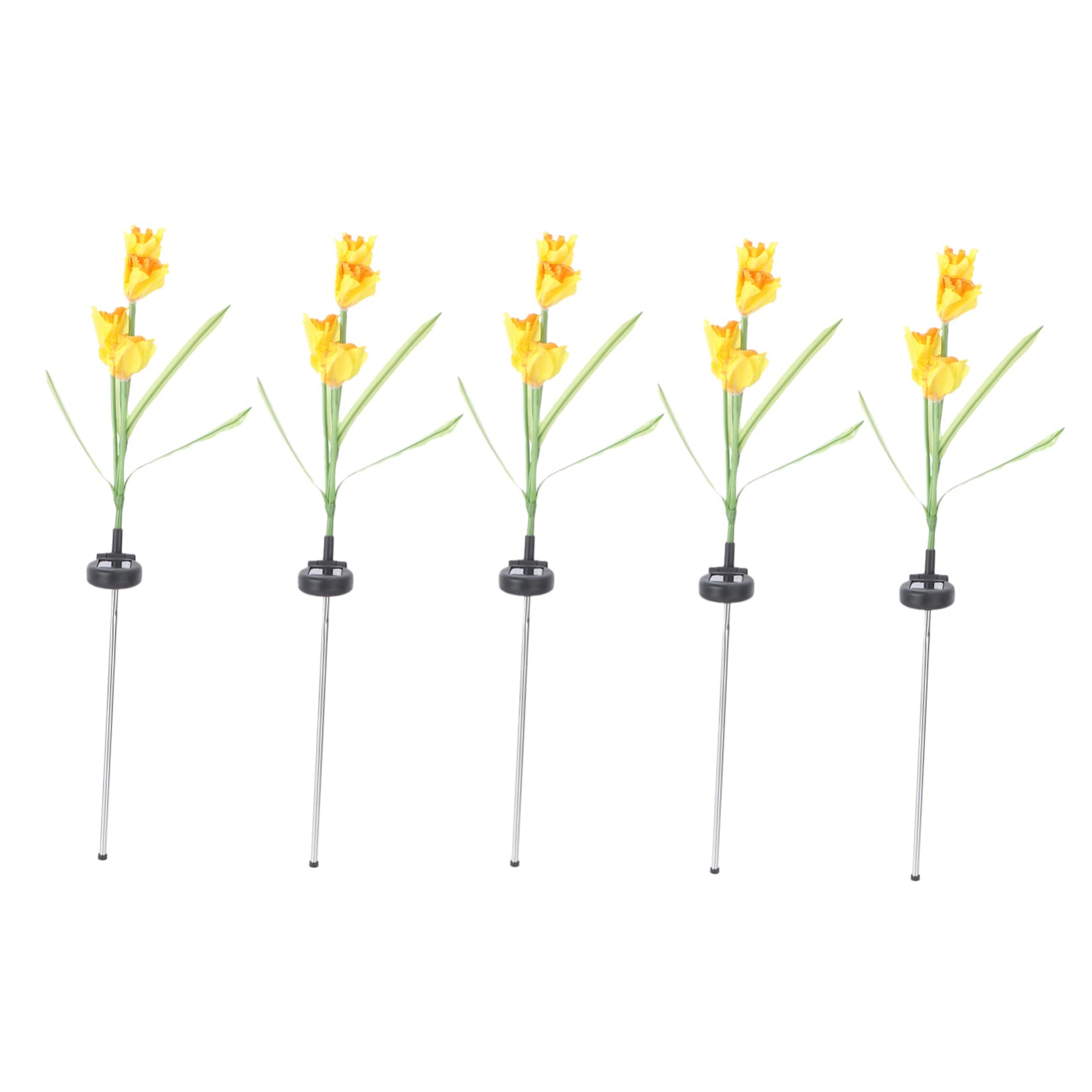 Abaodam Solar Narcissus Flower Led Ground Lights Waterproof Ip55 Energy-efficient for Garden Lawn Path
