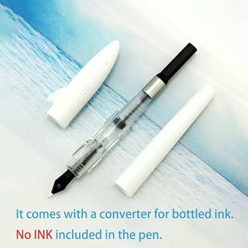 12 Pcs Jinhao Mako Disposible Fountain Pen Extra Fine Nib Diversity Color Shark Pen Case Set With Refillable Converters #TOP5