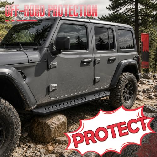 Image of Running Boards Fit for Jeep Wrangler JL 4 Doors 2018‑2026