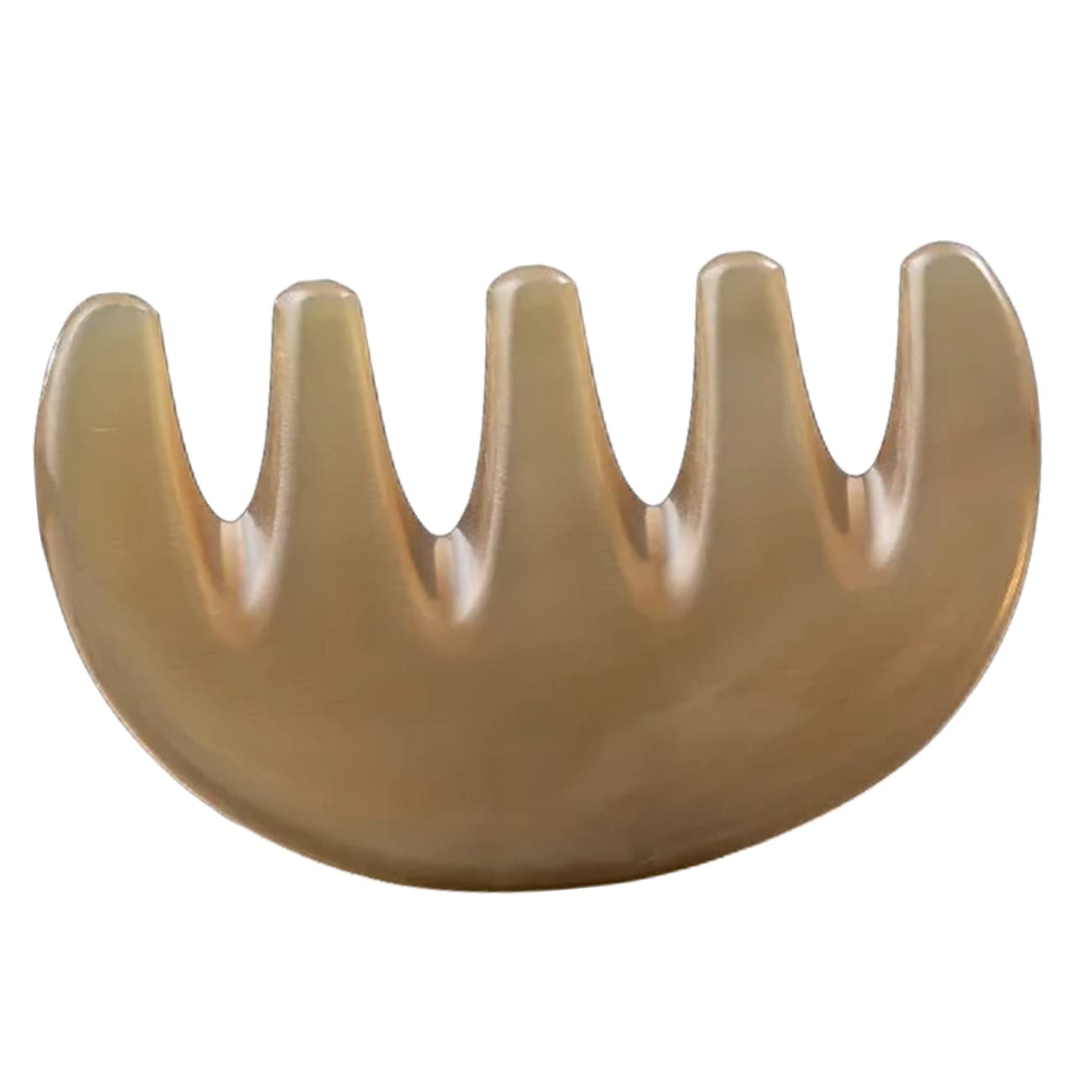 FOMIYES 5 Stück Fünf Zahn Massagekamm Kopfmassage Gua Sha Kamm Massagewerkzeuge Körperakupunktmassagekamm Hornkamm Kopfhautmassagegerät Kamm Gua Sha Schabewerkzeug Haarmassagekopfkamm