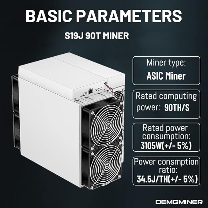 Amazon.com: New Bitmain Antminer S19j Pro 100Th Asic Miner 2950W