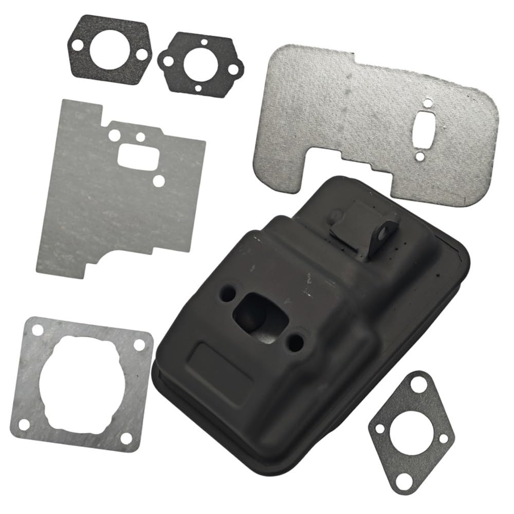 Silenciador de escape para FS85 que reduce el ruido del motor con junta