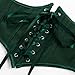 Scarlet Darkness Corset Belts for Women Renaissance Underbust Boned Lace Up Bustier Belt Pirate Corset Green 16