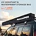 Peakamper 270 Awning Free Standing Built-in LED Light, 108 sq ft Shelter Car Side 270 Degree Awning, Waterproof UV50+ Wind Resistant for SUV Van Truck Vehicle, Driver Side