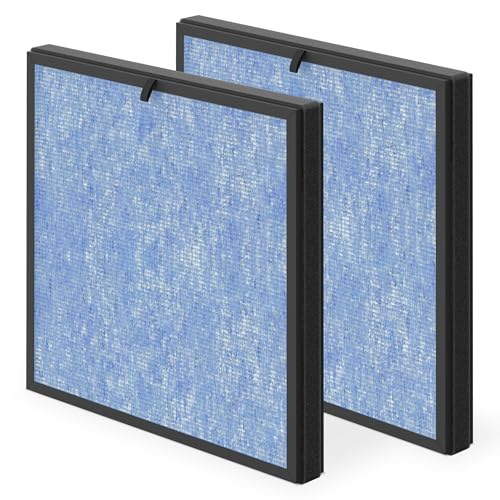 Image of 2 Pack KJ01 Replacement Filter, Compatible with Dhyala Purifier KJ01, 3-in-1 Filter for Dust Pollen Lint Pet Dander Smoke