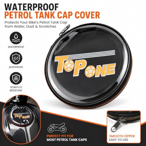 Image of PARI Enterprises Bike Petrol Tank Cover | Available in Premium Leather & Waterproof Transparent Variants | Rain & Scratch Resistant Fuel Tank Protector Cover(Universal Fit)