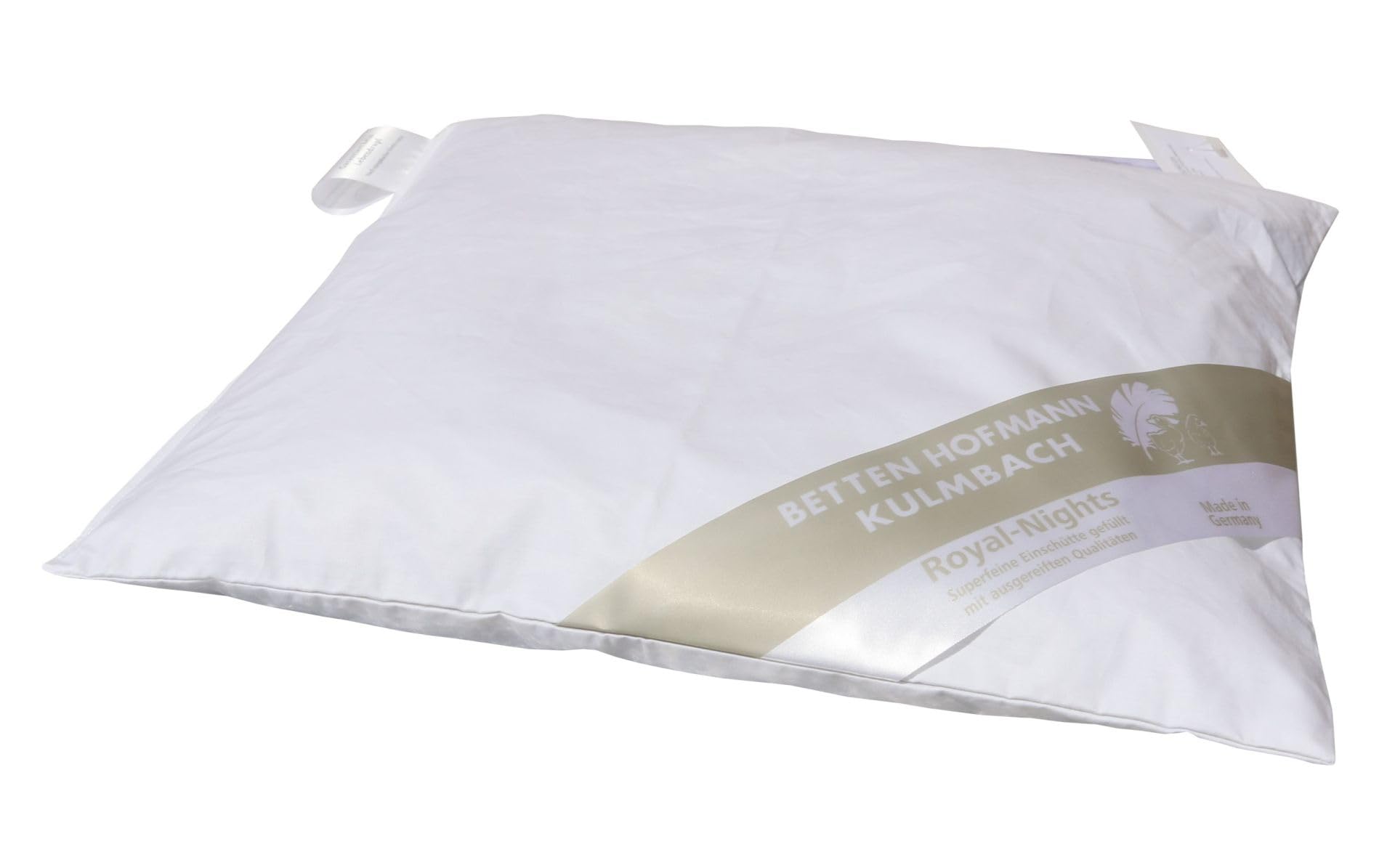 Betten Hofmann kuscheliges Baby Daunenkissen 35x40 cm, 30g Flachkissen, ungesteppt 100% Neue Daunen, waschbar, 100% Natur