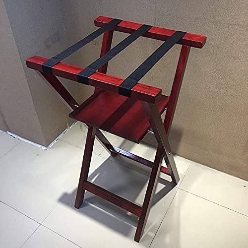 Support de valise en bois pour optimiser l'espace de votre chambre d'hôtel