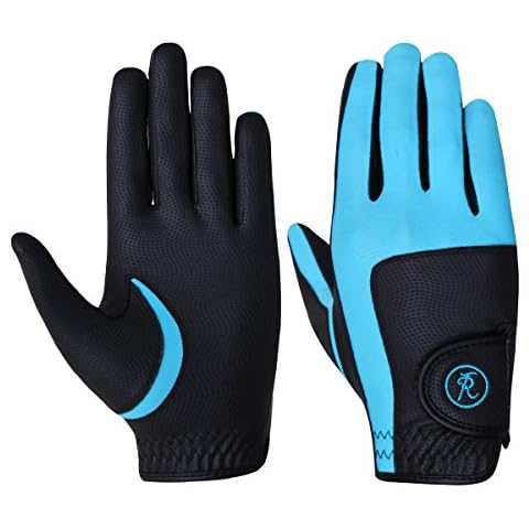 Riders Trend 10060259 Reithandschuhe Mädchen XS Noir/Bleu Turquoise Cover