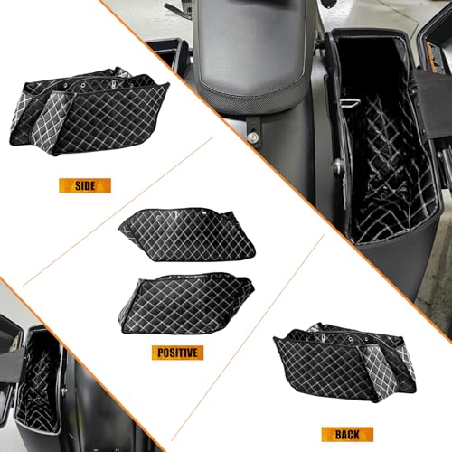 Doublure de moquette pour Indian Roadmaster Chieftain finition fil blanc - 4
