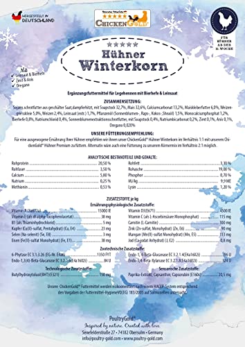 CHICKEN GOLD Naturnahes Hühnerfutter ChickenGold - Hühner Winterkorn 25kg - Legekorn speziell für die kalte Jahreszeit – Bild 7