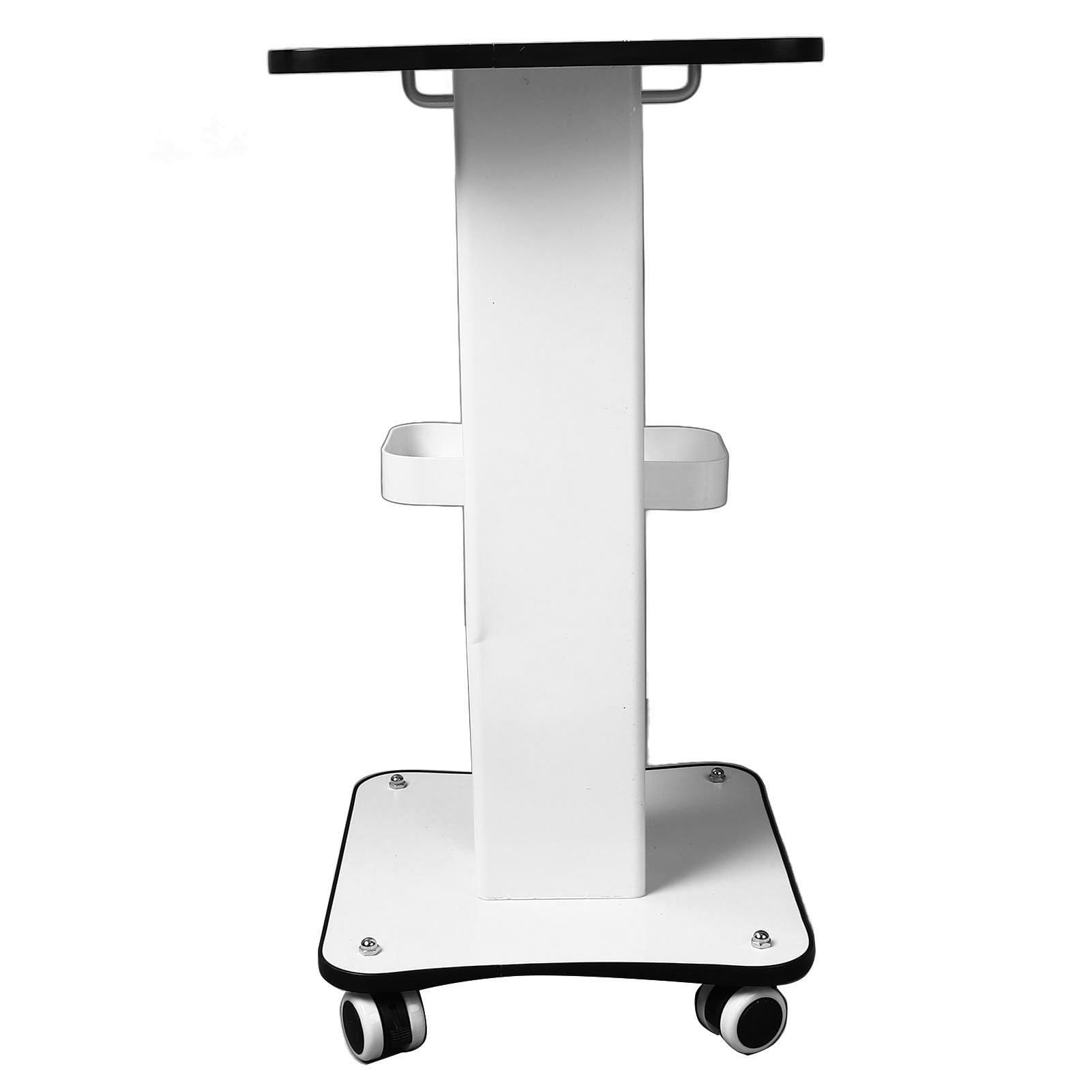 AMONIDA Wózek na Instrumenty Kosmetyczne Trwały, 3-poziomowy Wózek do Przechowywania Narzędzi o Nośności 440,9 Funta do Salonu Spa Metal PVC, Duży Rozmiar