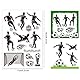 craspire Fußball-Sportplatz, Durchsichtige Gummistempel, Wiederverwendbar, Transparente Silikon-Siegel Für Kartengestaltung, Freunde, Grußworte, DIY, Scrapbooking, Journaling, Fotoalbum, Dekoration