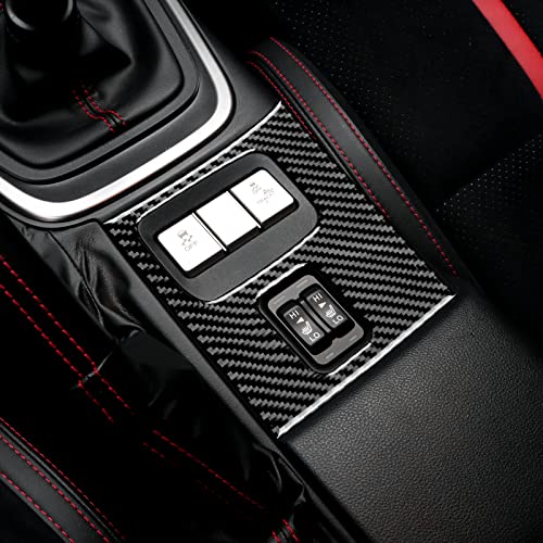 Airspeed For Subaru Brz Toyota Gr86 2021 2022 Seat Heating Control Button Cover Center Console Panel Carbon Fiber Sticker Interior Accessories, Black #TOP3