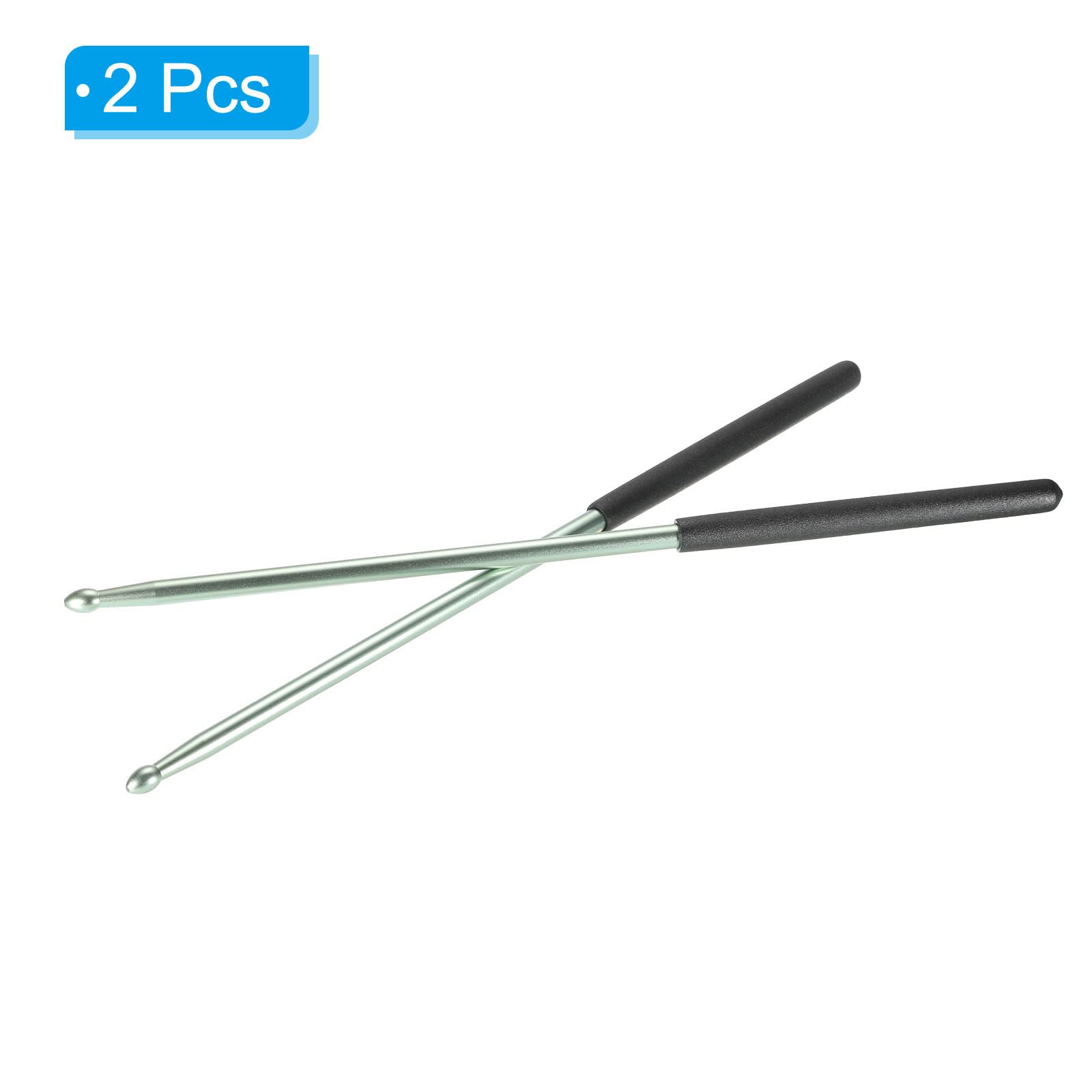 2 Paires De Baguettes De Batterie En Nylon 16 Pouces - Poignée Antidérapante Pour Exercices Et Spectacles - 3