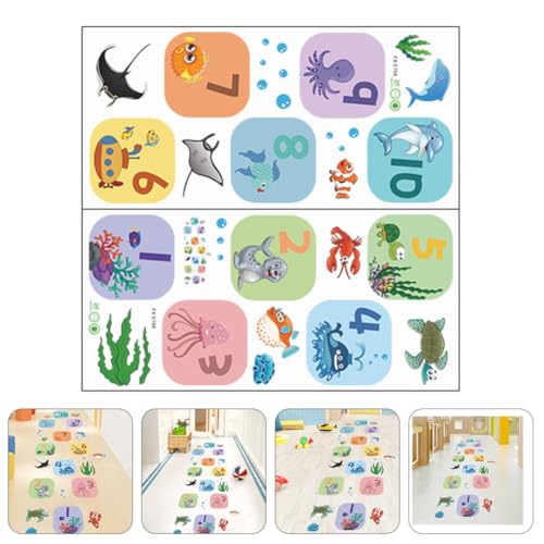 Pegatinas de mundo marino desmontables para decorar el cuarto infantil sin dañar la pared 6
