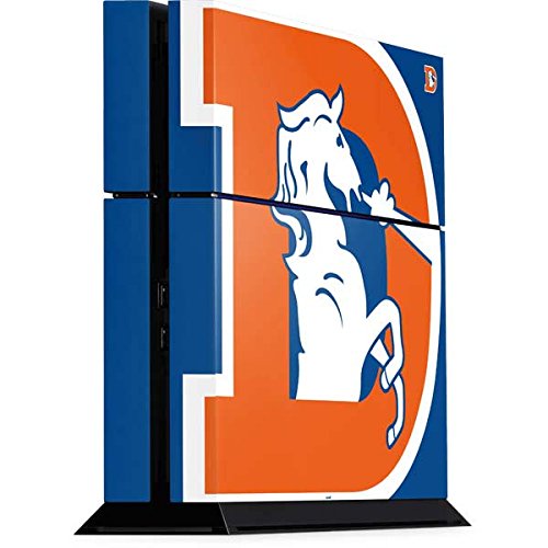 Skinit Decal Gaming Skin Compatible with PS4 Console - Officially Licensed NFL Denver Broncos Retro Logo Design