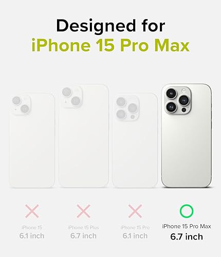 Miniatura 2 de Ringke Funda magnética de silicona compatible con MagSafe diseñada para iPhone 15 Pro Max, se siente aterciopelada, ligera, delgada, linda, suave,