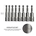 NEIKO 10065A 1/4” Hex Shank Magnetic Power Impact Nut Driver Set |8 Piece Tool Set | Professional Grade Socket Nut Setters| Metric | Sizes 6 to 13 MM | Cr-V Steel