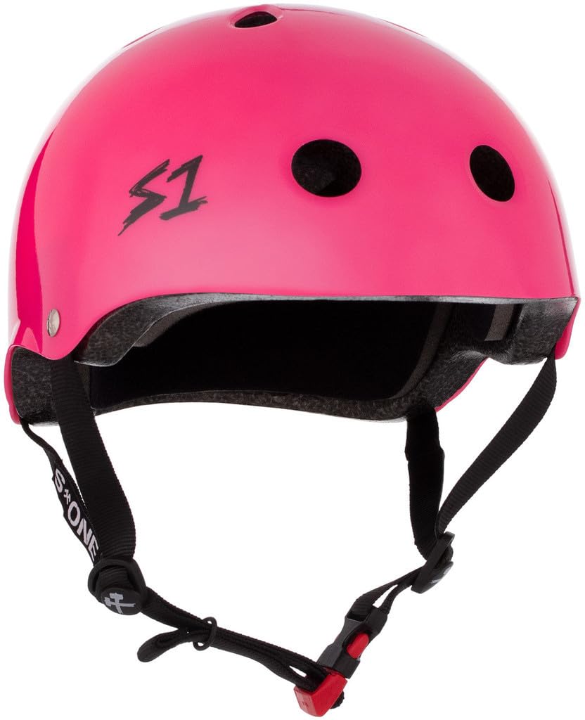 Schutzausrüstung - Mini Helm Lifer - Hot Pink Glanz M - S ONE