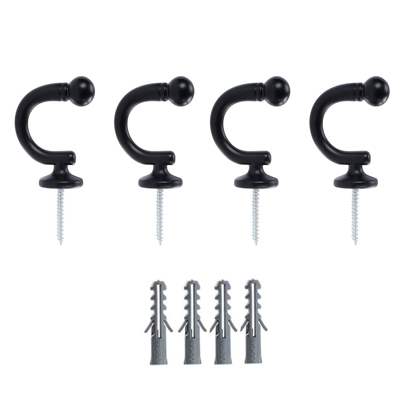 Curtain Hooks Impermeable Permanent Building for Heavy Cargo in Bathroom Kitchen Garage Space Saving Curtain Hooks