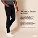 Amazon Essentials Men's Skinny-Fit Stretch Jean, Dark Wash, 36W x 32L
