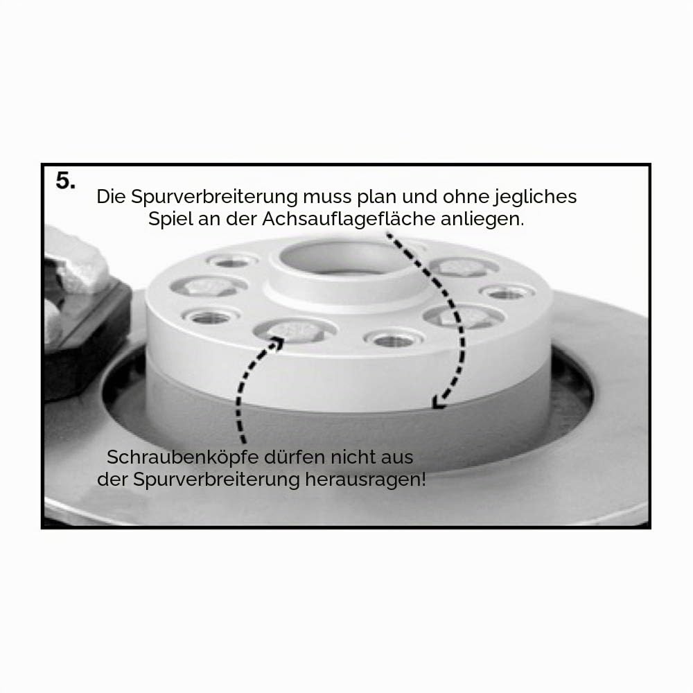 H&R DRA-System Spürverbreiterungsatz 60mm pro Achse - Lochkreis 5x112 - Mittenzentrierung 66,5mm - System M12x1,5 - kompatibel mit Chrysler/Mercedes - Schwarz
