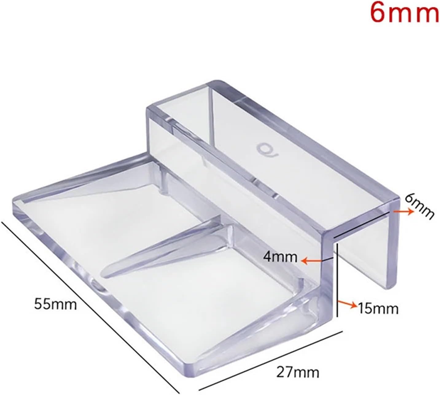 50 Pcs Rimless Aquarium Glass Cover Supports – Acrylic Bracket Clips for Fish Tank Lid(A1)