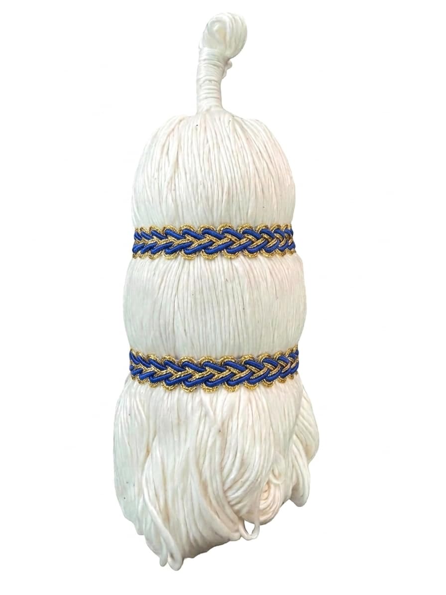 SuperWicks - One Lakh Diya Wicks | Laksha Batti | Deepada Batti | Cotton Deepam Wicks | Laksha Vattulu | A++ Grade | Long Flame, Blue & Gold, Height: 24 Cms, Width: 10 Cms, 1 Pc-image-41