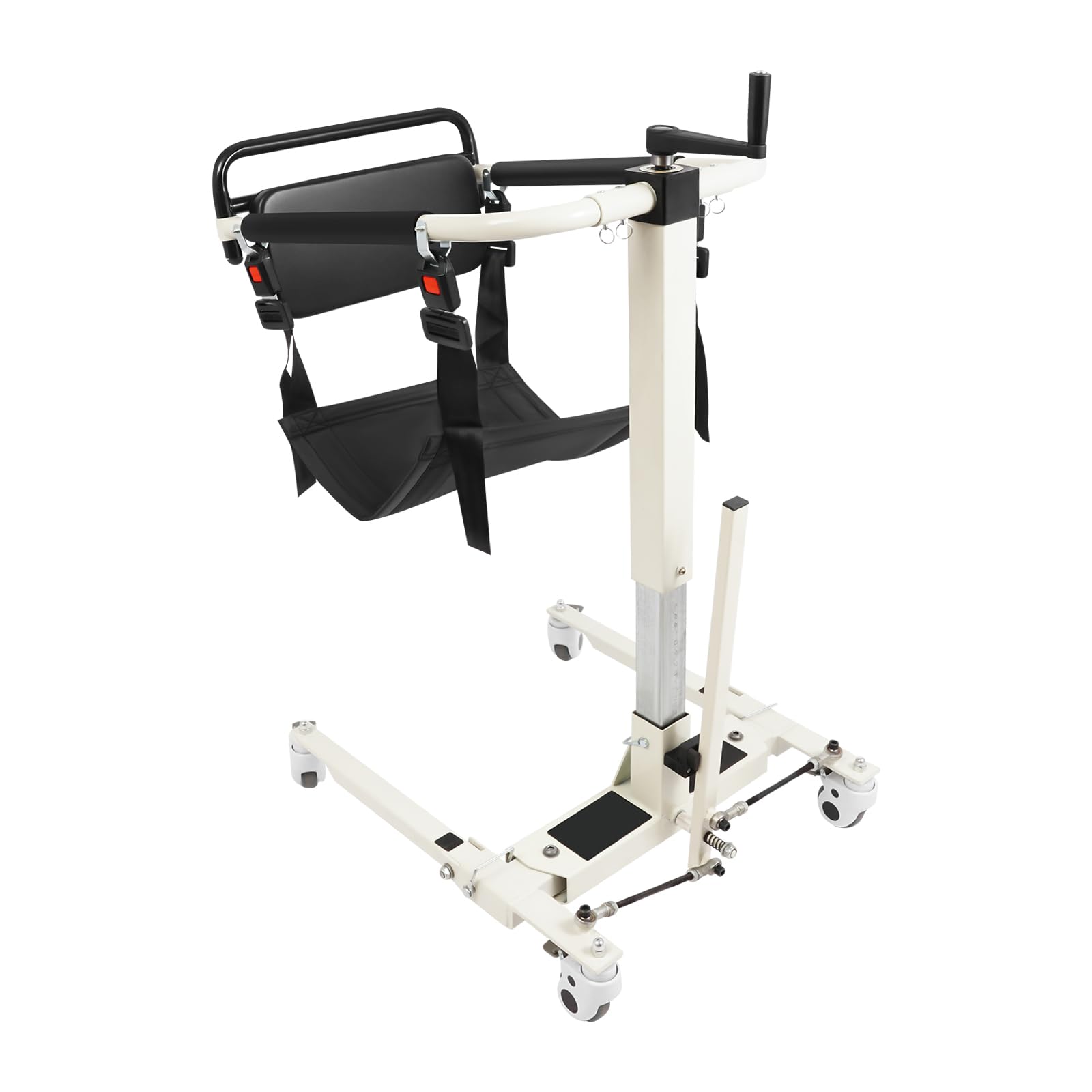 Sollevamento paziente, sedia di trasferimento per pazienti, regolabile in altezza, portatile, con schienale, portata 120 kg, per persone con larghezza del corpo inferiore a 18,5 cm