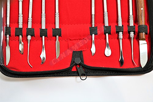German Stainless Dental Lab Equipment Dental Kit Wax Carving Tool Set