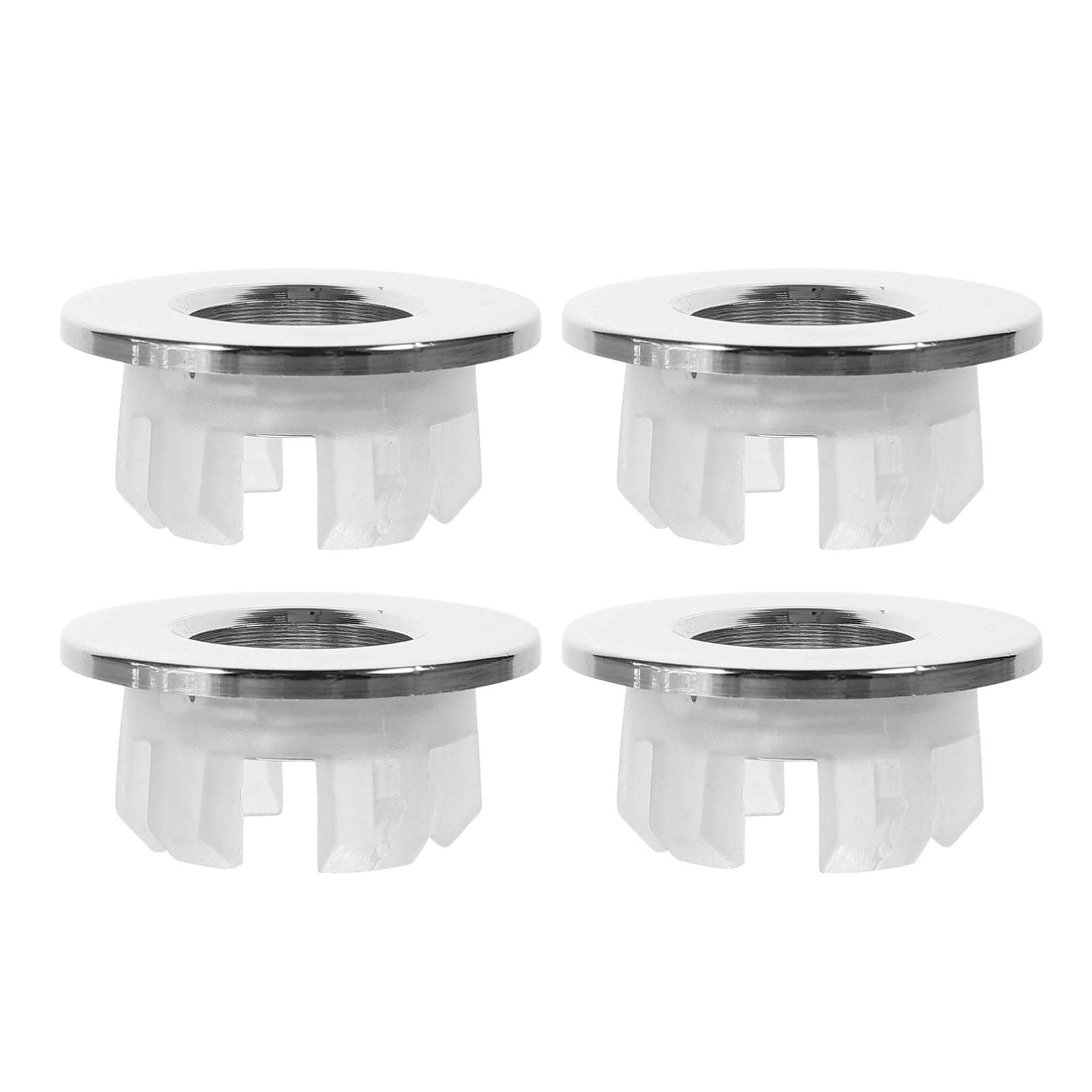 SHINEOFI 5 Set Copertura Decorativa Per Lavabo Bagno Troppopieno Del Lavandino Drainamento Di Overflow Copriforo Troppopieno Lavello Nero Cucina Silver Rame 4 Pezzi * 5