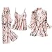 Produktbild SOIMISS 3 Stück / 1 Set Sexy Female Pyjamas Nachtwäsche Kleid Kleid Hosen Tops Shorts Set Stilvolle Haushalts Nachtwäsche Pink (Größe XXL)