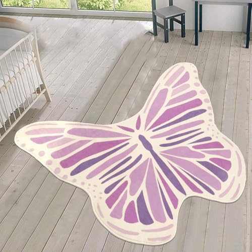 Tapis papillon chambre à coucher doux salon lavable moderne