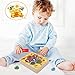 WOOD CITY Toddler Fine Motor Skills Toys, Bee to Hive Matching Game, Wooden Color Sorting Toy for Toddler 2 3 Years Old, Montessori Preschool Learning Toys Gift for Children