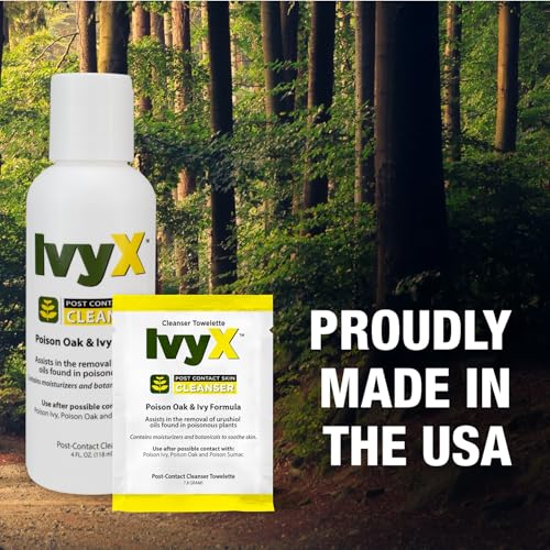 Image of CoreTex Ivy X Post-Contact Poison Ivy Wipes - Pack of 75 Single-Use Treatment Wipes to Assist in Removal of Rashes - Also Works on Poison Oak & Sumac Oils - Travel Size Rash Remover