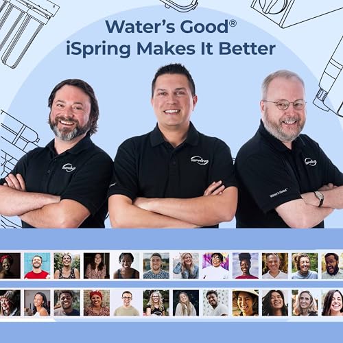 Image of iSpring FC25B-PF 4.5 inch x 20 inch Whole House Water Filter, Removes up to 99% PFAS, PFOA /PFOS, Chlorine, VOCs, with SGS Tested Filtration Media