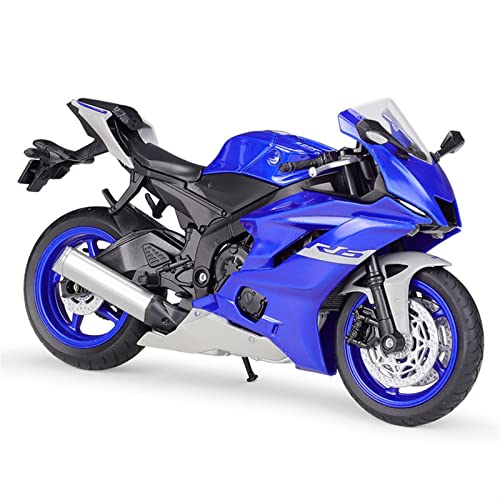 Modelo de motocicleta Yamaha 2020 YZF-R6 1:12 azul miniatura 1
